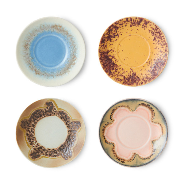 Hk Living Set 4 Piattini 70's Ocean