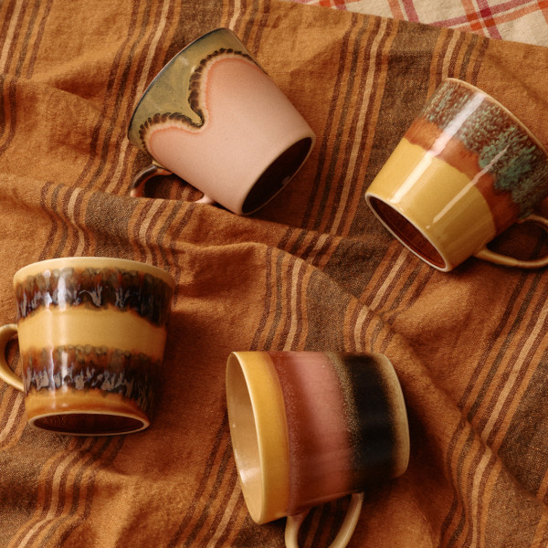Hk Living Set 4 Mugs 70's Vista - immagine 2