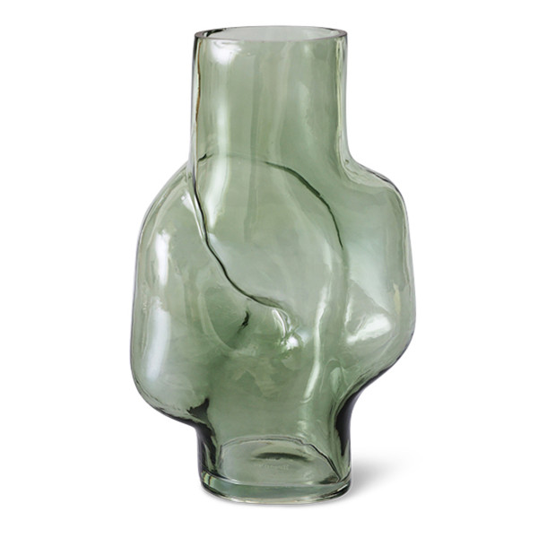 Hk Living Gleam Glass High Vase Olive