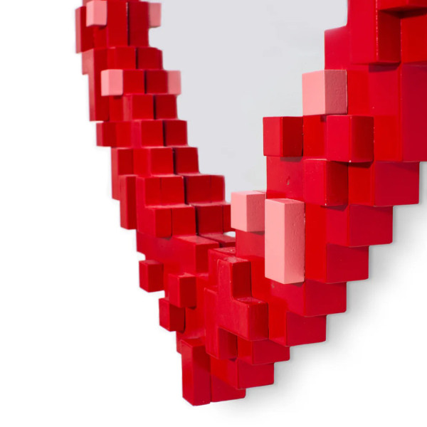 Seletti Pixel Mirror Heart - Image 3
