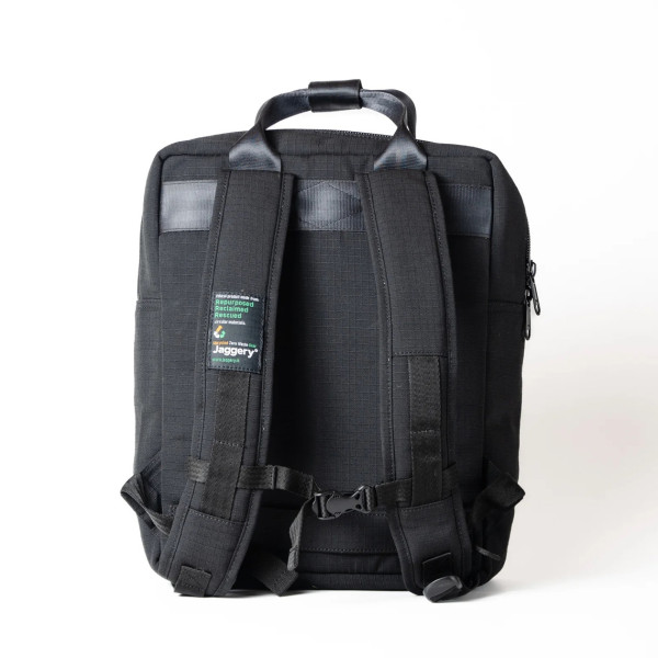 Jaggery Arrive Backpack In Orange Cargo Belts With Canvas - Image 2