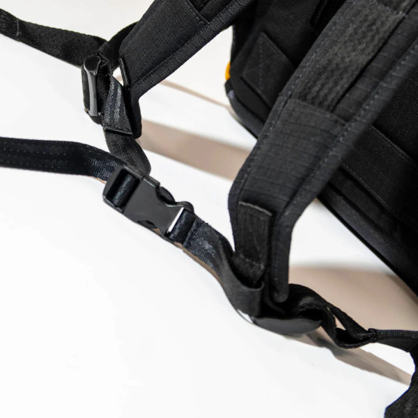 Jaggery Arrive Backpack In Orange Cargo Belts With Canvas - Image 5