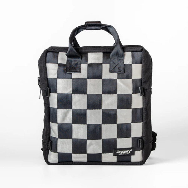 Jaggery Arrive Checkmate Backpack With Black Canvas