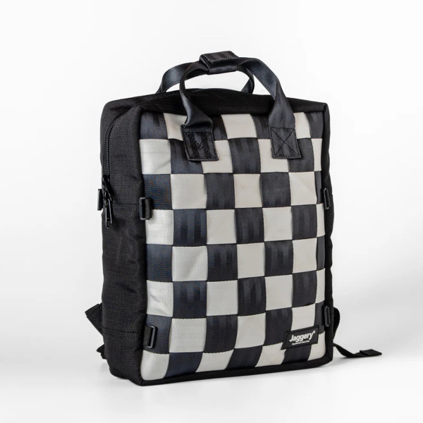 Jaggery Arrive Checkmate Backpack With Black Canvas - Image 3