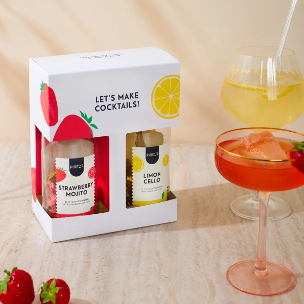 Pineut Cocktail Gift Package Strawberry Mojito + Limoncello - Image 2
