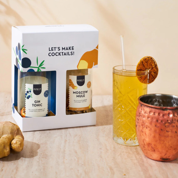 Pineut Cocktail Gift Package Moscow Mule + Gin Tonic - Image 2