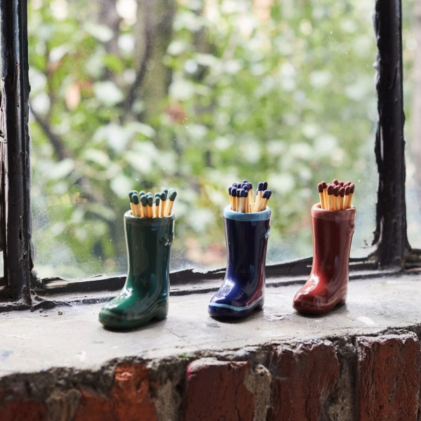 Paddywax Wellington Boot Matches Navy Blue - Image 3