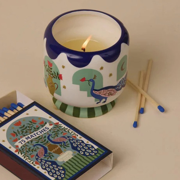 Paddywax Candela "a Dopo" Pavone - immagine 2