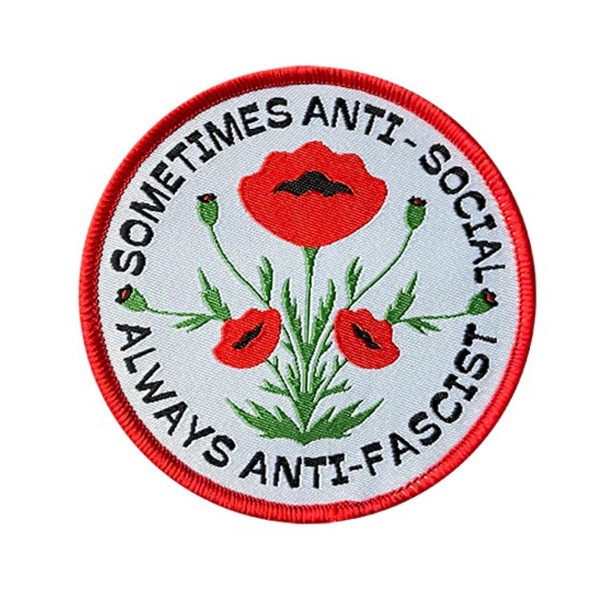Ahoy Kollektiv "sometimes Anti-social, Always Anti-fascist" Woven Patch