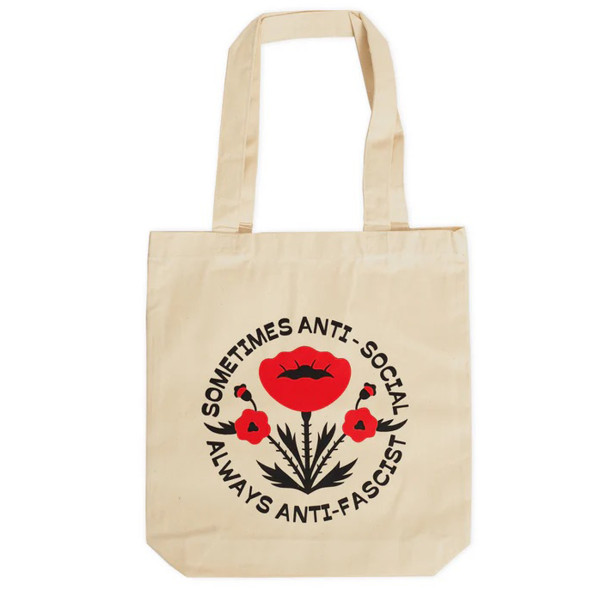 Ahoy Kollektiv "sometimes Anti-social, Always Anti-fascist" Tote Bag