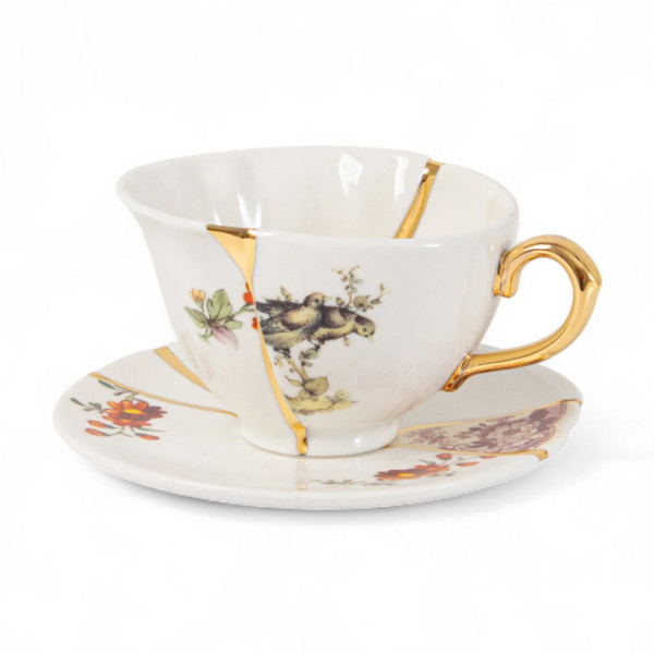 Seletti Kintsugi Tea Cup With Saucer 1 - Image 2