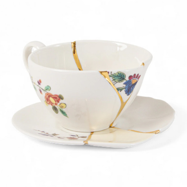 Seletti Kintsugi Tea Cup With Saucer 2