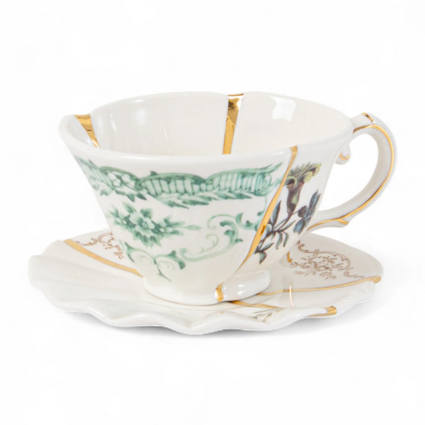 Seletti Kintsugi Tea Cup With Saucer 3