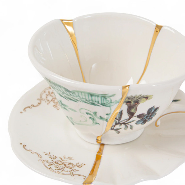 Seletti Kintsugi Tea Cup With Saucer 3 - Image 2