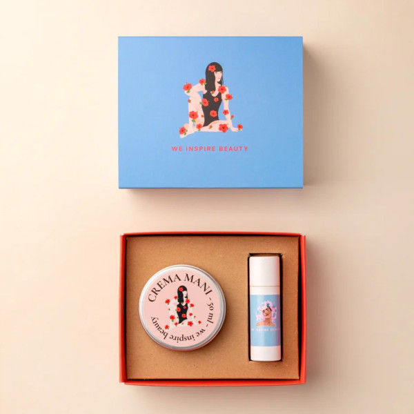 We Inspire Beauty Hand Cream And Lip Balm Box