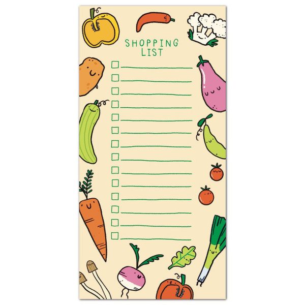 Bloemkolie Veggie Shopping List / Note Pad