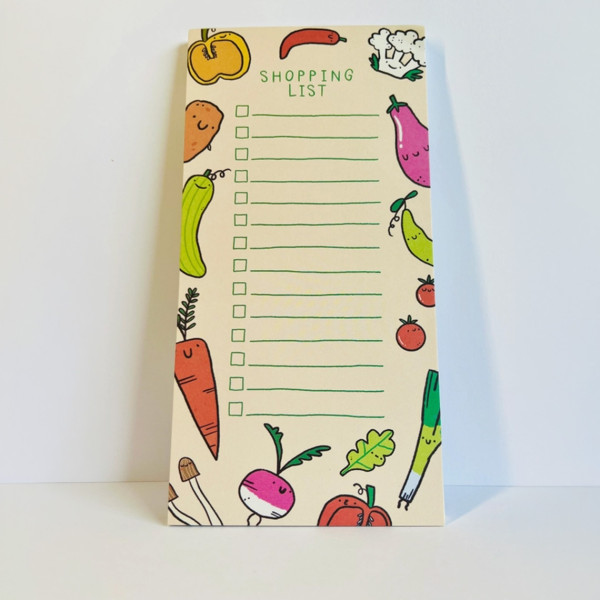 Bloemkolie Veggie Shopping List / Note Pad - Image 2