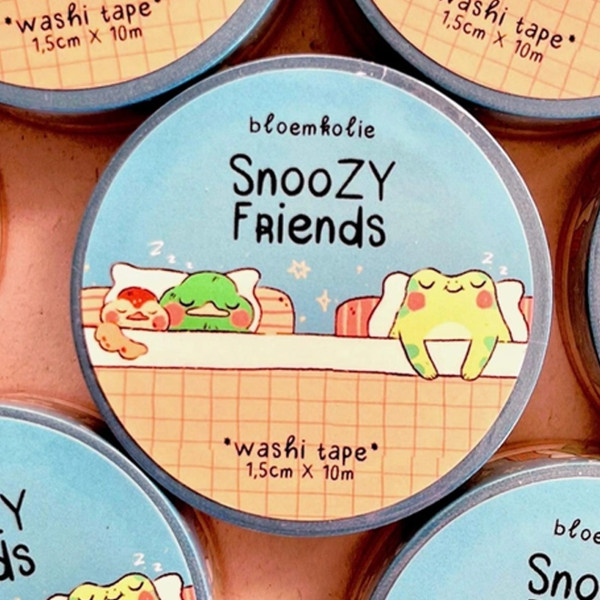 Bloemkolie Snoozy Friends Washi Tape