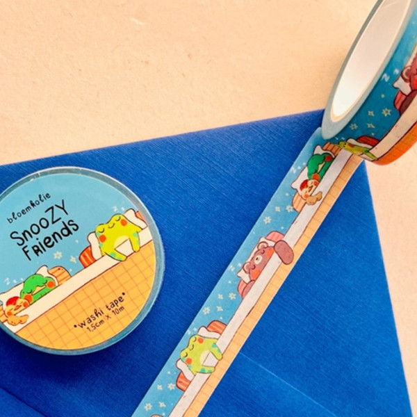 Bloemkolie Snoozy Friends Washi Tape - Image 3
