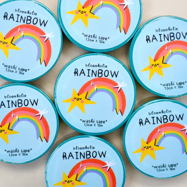 Bloemkolie Nastro Washi Tape Arcobaleno
