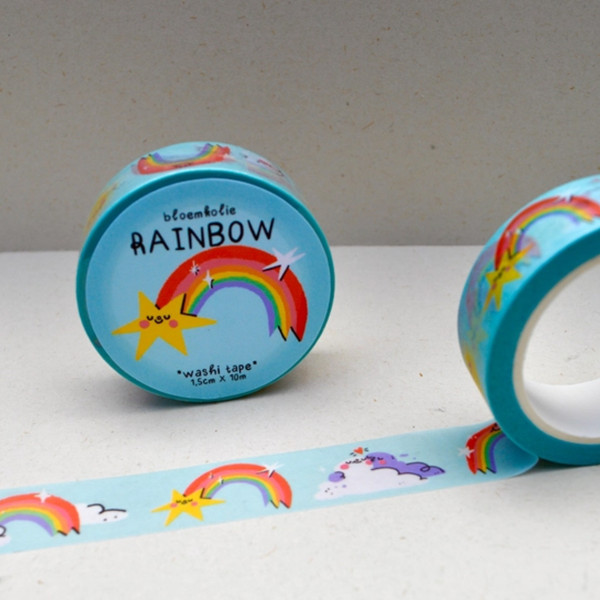 Bloemkolie Nastro Washi Tape Arcobaleno - immagine 2