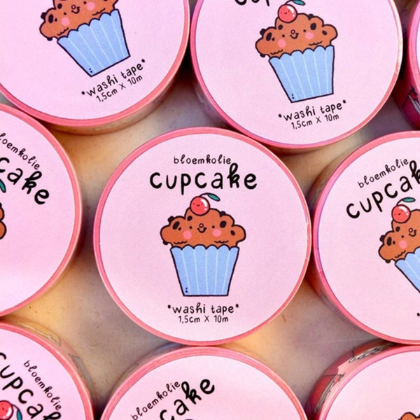 Bloemkolie Nastro Washi Tape Cupcake