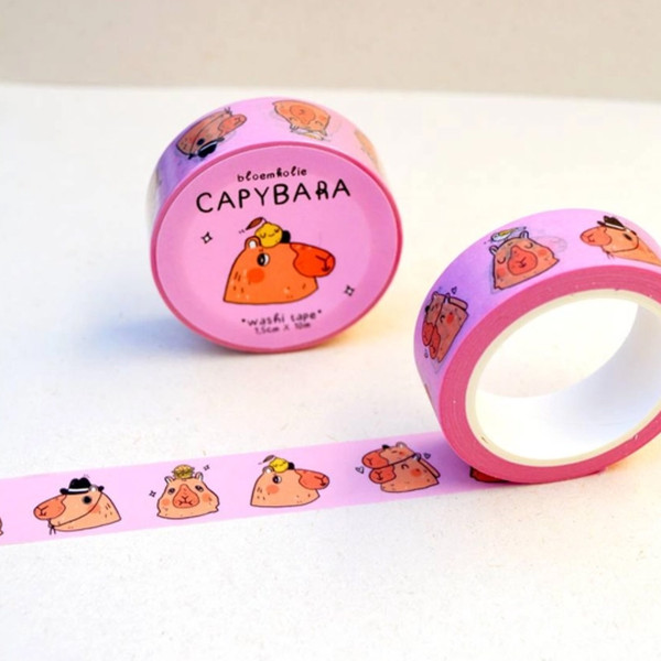Bloemkolie Capybara Washi Tape - Image 3
