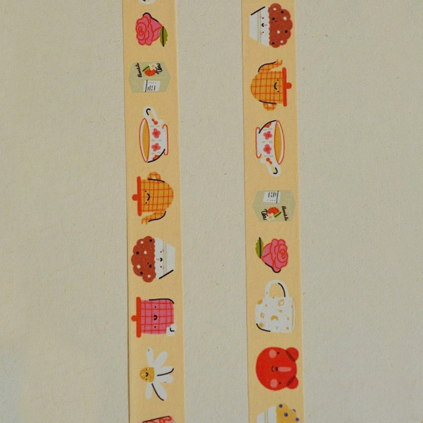 Bloemkolie Nastro Washi Tape Tea Party - immagine 3