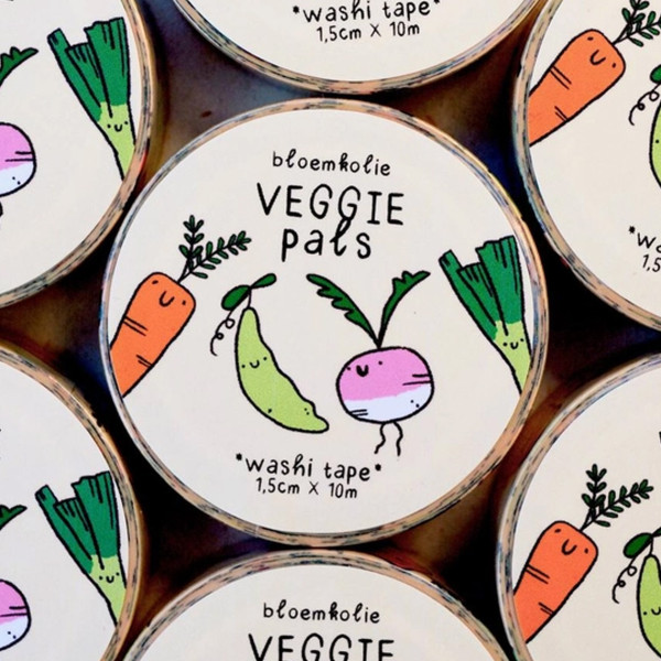 Bloemkolie Veggi Washi Tape
