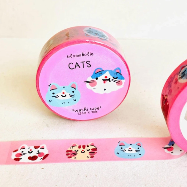Bloemkolie Cats Washi Tape - Image 2