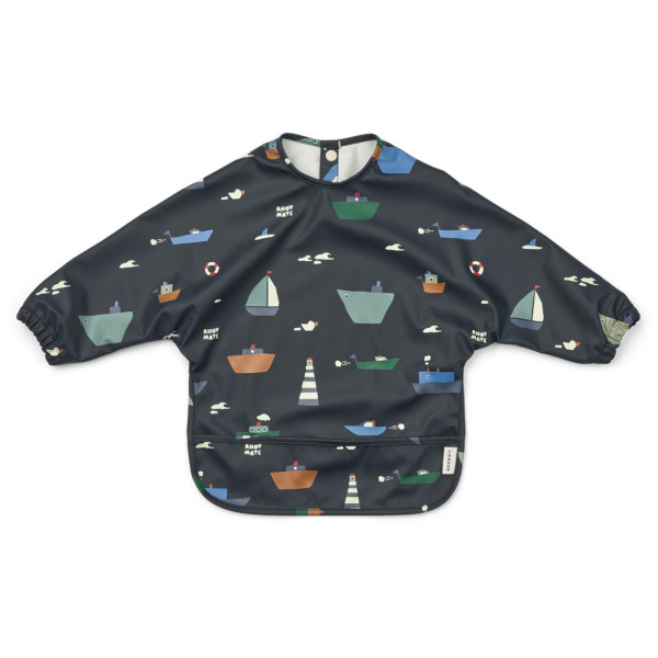 Liewood "merle" Printed Cape Bib Sailing