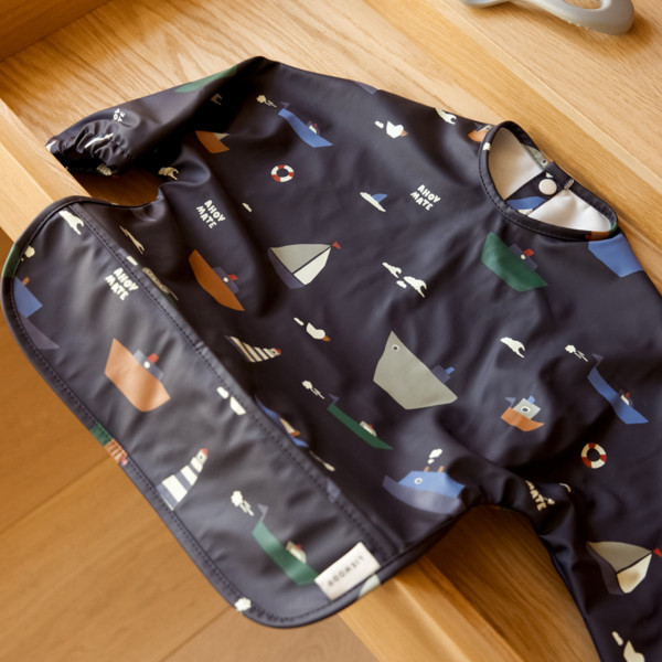 Liewood "merle" Printed Cape Bib Sailing - Image 2