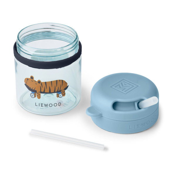 Liewood "pavia" Tazza Con Cannuccia Blu - immagine 3