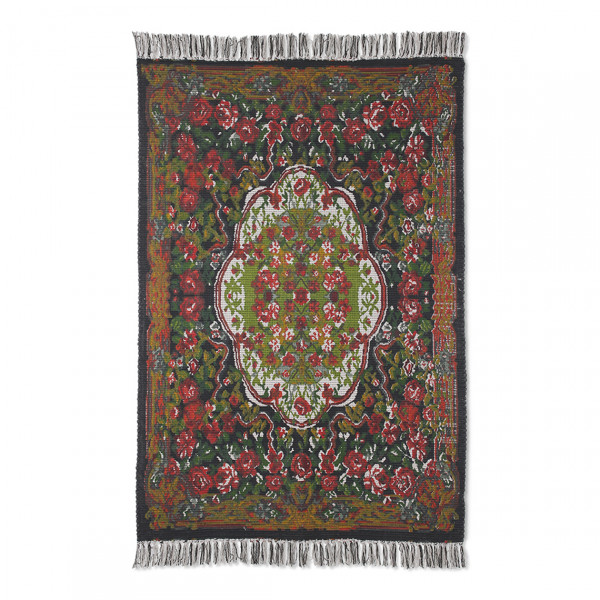 Hk Living Printed Rose Kelim Rug 120x180