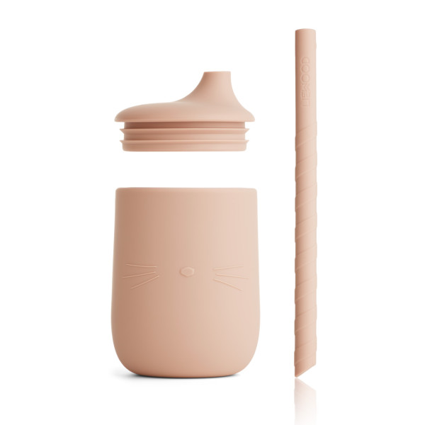 Liewood "ellis" Sippy Cup Cat Rose - Image 3