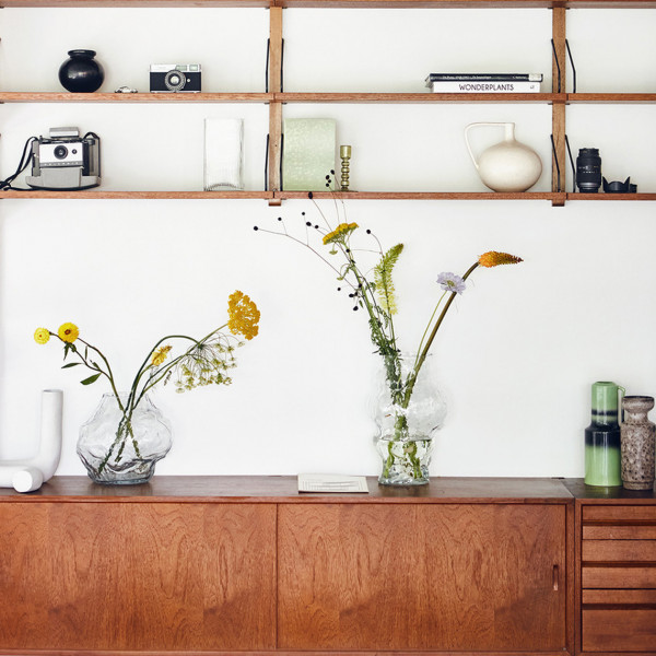 Hk Living Vaso In Vetro Cloud Alto - immagine 2