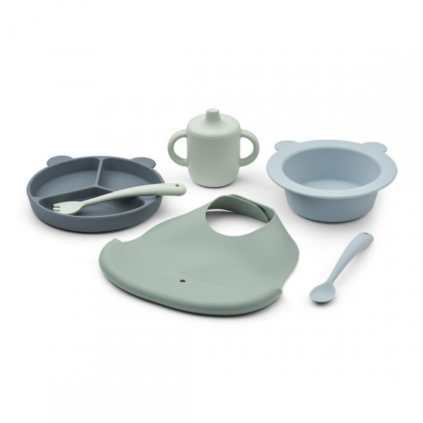 Liewood "stina" Gift Set Mr Bear Dusty Mint