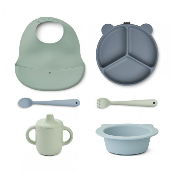 Liewood "stina" Gift Set Mr Bear Dusty Mint - Image 2