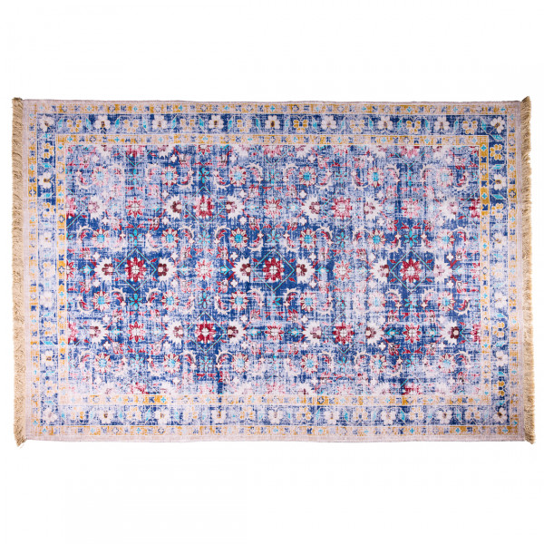 Novità Home Vintage Print Rug Blue