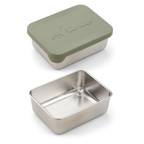 Liewood "ako" Snack Box Dino Green - Image 2