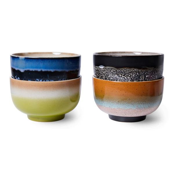 Hk Living 70's Noodle Bowls Groovy Set Of 4