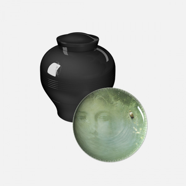 Ibride Vase Yuan Noir Narcisse