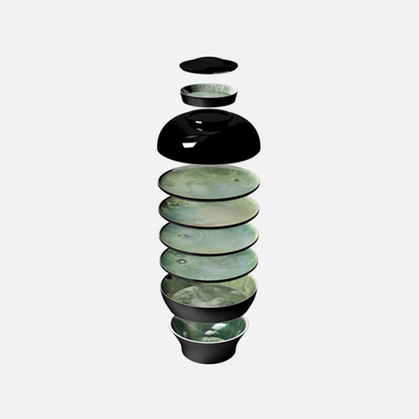Ibride Vase Yuan Noir Narcisse - Image 3