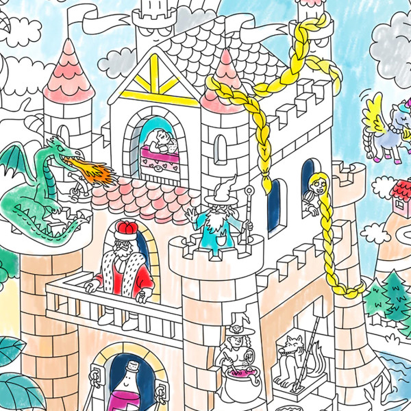 Omy Fairy Tales Xxl Coloring Poster - Image 3