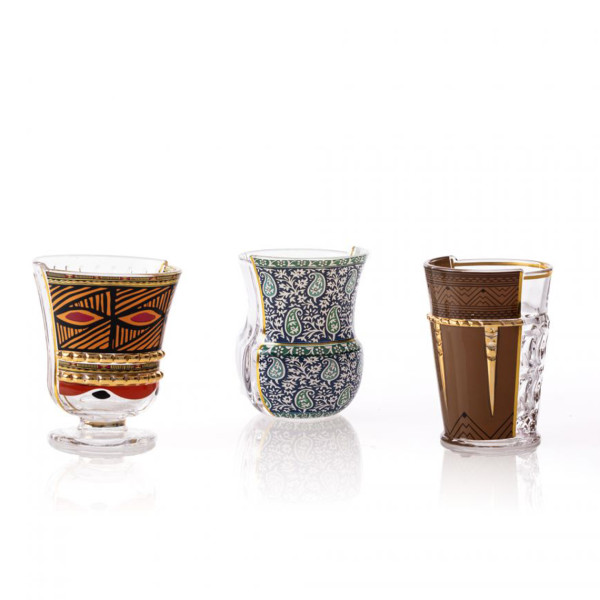 Seletti Hybrid Glasses Rodina Set Of 3