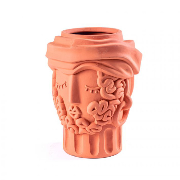 Seletti Magna Graecia Terracotta Vase Man