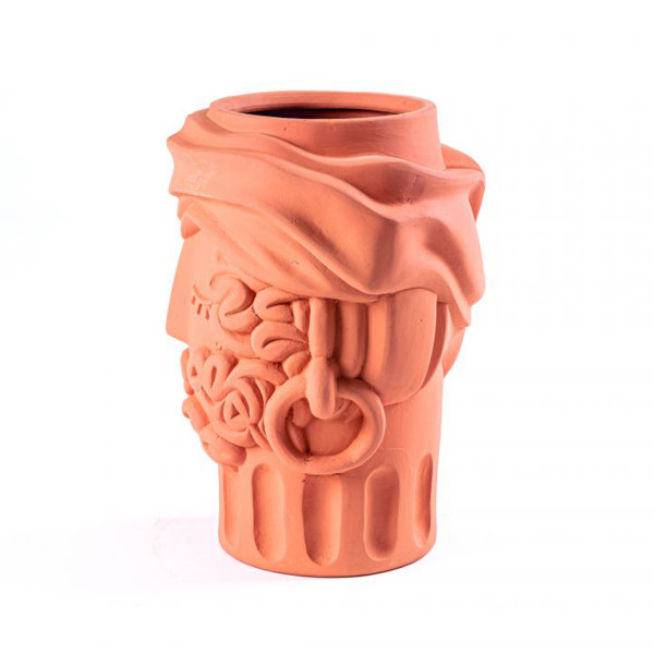 Seletti Magna Graecia Terracotta Vase Man - Image 3