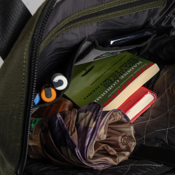 Jaggery Arrive Backpack In White Cargo Belts With Canvas - Image 2