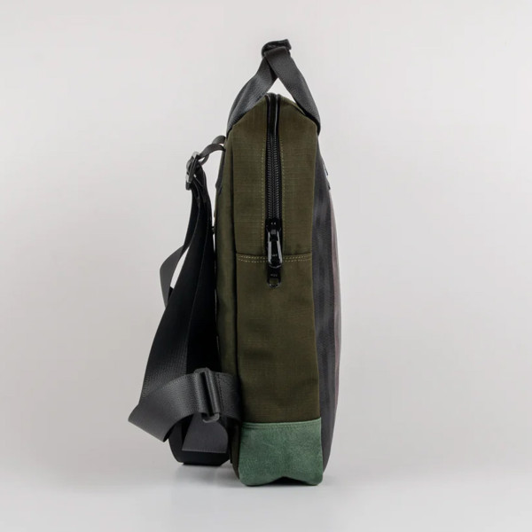 Jaggery Arrive Backpack In White Cargo Belts With Canvas - Image 5