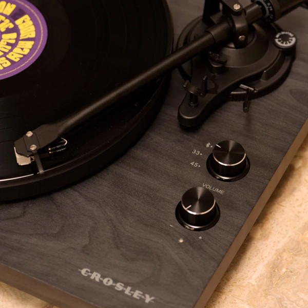 Crosley C62 Bluetooth Record Player With External Speakers Black - Image 3